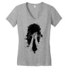sad girl Women's V-Neck T-Shirt