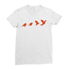 Origami Animal Ladies Fitted T-Shirt