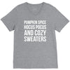 pumpkin spice hocus pocus and cozy sweaters V-Neck Tee