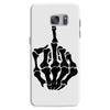 middle finger skeleton bone skull grafitti art Samsung Galaxy S7