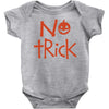 no trick pumpkin halloween Baby Onesie