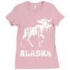 Alaska Deer Rudolph Ladies Fitted T-Shirt