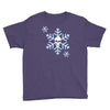 skull snowflakes alternative christmas jumper Youth Tee