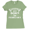 legends are born in february t shirt Ladies Fitted T-Shirt
