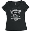 21st birthday gift limited edition 1997 Women's Triblend Scoop T-shirt