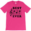 Best Dad Ever Funny Music Note T-Shirt