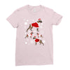 boxer christmas Ladies Fitted T-Shirt