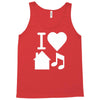 i love house music dj baseball Tank Top