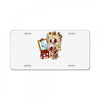 triple beagle portrait License Plate
