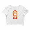brown bear Crop Top