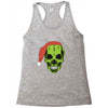 santa clous skeleton Racerback Tank