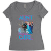 aunt of the birthday girl Women's Triblend Scoop T-shirt