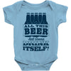all this beer Baby Onesie