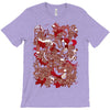 rood en wit T-Shirt
