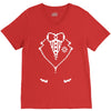 pixel tuxedo V-Neck Tee