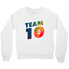 team 10 colorful Crewneck Sweatshirt