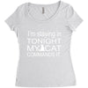 cat command Women's Triblend Scoop T-shirt