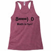math is fun Racerback Tank