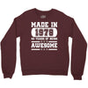 made in 1978 40 years of being awesome Crewneck Sweatshirt