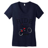 ride and fly high Women's V-Neck T-Shirt