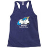 sad unicorn Racerback Tank