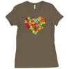 color flower Ladies Fitted T-Shirt