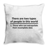 There Are Wwo Types Of People in This World Throw Pillow