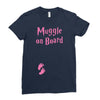 Muggle On Board Pink Ladies Fitted T-Shirt