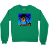 florida palm trees sunset Crewneck Sweatshirt