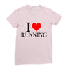 i love running Ladies Fitted T-Shirt