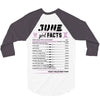 June Girl Facts Gemini 3/4 Sleeve Shirt