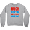 bush clinton large Crewneck Sweatshirt