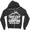 Camper Couple Man White Zipper Hoodie