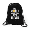 be an eleven Drawstring Bags