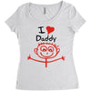 i love daddy Women's Triblend Scoop T-shirt