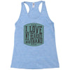 i love my beared husband Racerback Tank