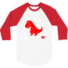 funny dino 3/4 Sleeve Shirt