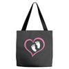 Baby Girl with Heart Any Name Customized Tote Bags