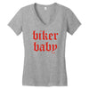 biker baby Women's V-Neck T-Shirt