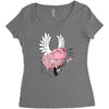 hell yeah piggy Women's Triblend Scoop T-shirt
