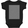 optical illusion skull, ideal gift or birthday present. Baby Bodysuit