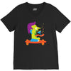 skate face V-Neck Tee