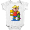 bart simpson Baby Bodysuit