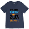 Class of 2017 Proud Papaw Graduation V-Neck Tee