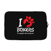 I Love Boxers Its People Who Annoy Me Laptop cover