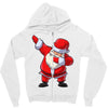 Santa Dabbing Zipper Hoodie