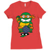 lucky turtle Ladies Fitted T-Shirt