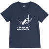 i do all my own stunts ski V-Neck Tee