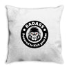 badass bad angry primate Throw Pillow