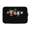 Femen with Flowers Laptop sleeve